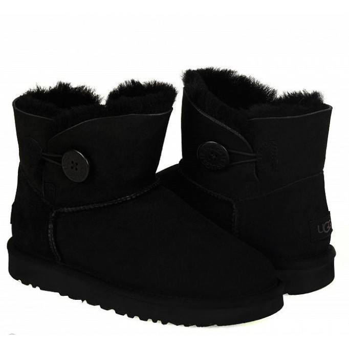 UGG Mini Bailey Button II Black