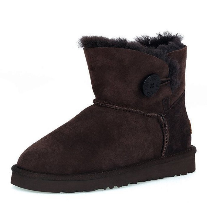 UGG Mini Bailey Button II Chocolate