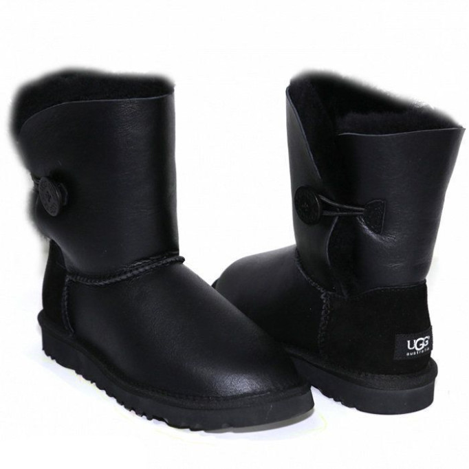 UGG Bailey Button Metallic Black