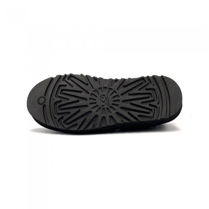 UGG Stitch Slip Leather Black