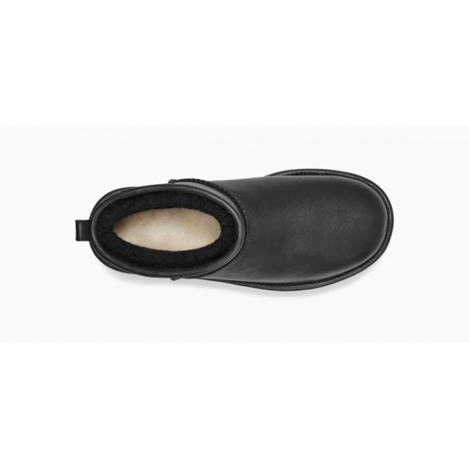 UGG Classic Ultra Mini Platform Black Leather