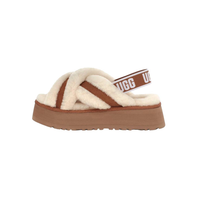 UGG W Disco Cross Slide Chestnut