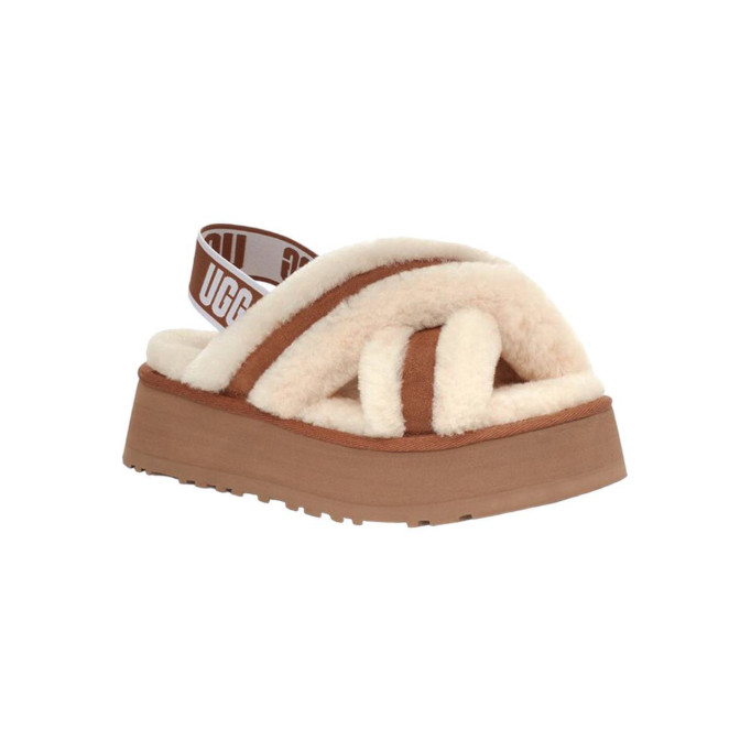 UGG W Disco Cross Slide Chestnut