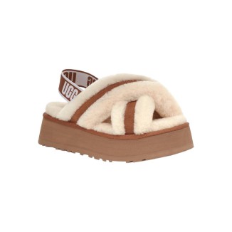 UGG W Disco Cross Slide Chestnut