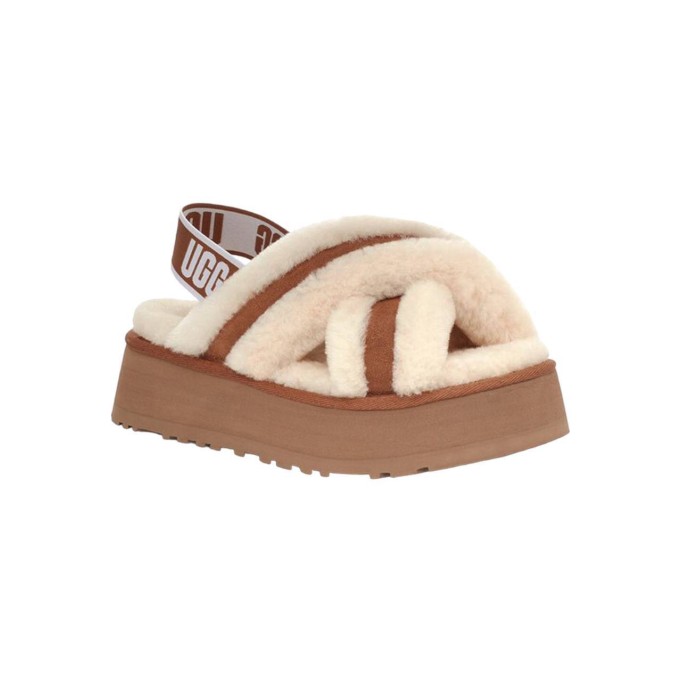 UGG W Disco Cross Slide Chestnut
