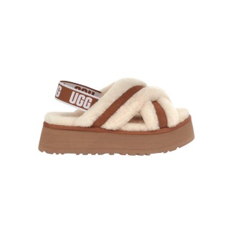 UGG W Disco Cross Slide Chestnut