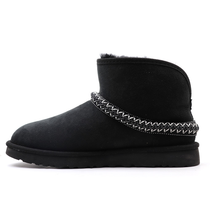 UGG Classic Mini Cresent Black