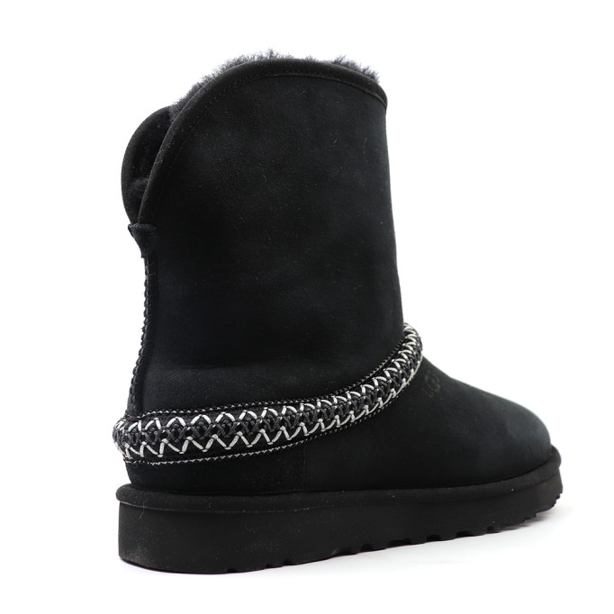 UGG Classic Short Cresent Black