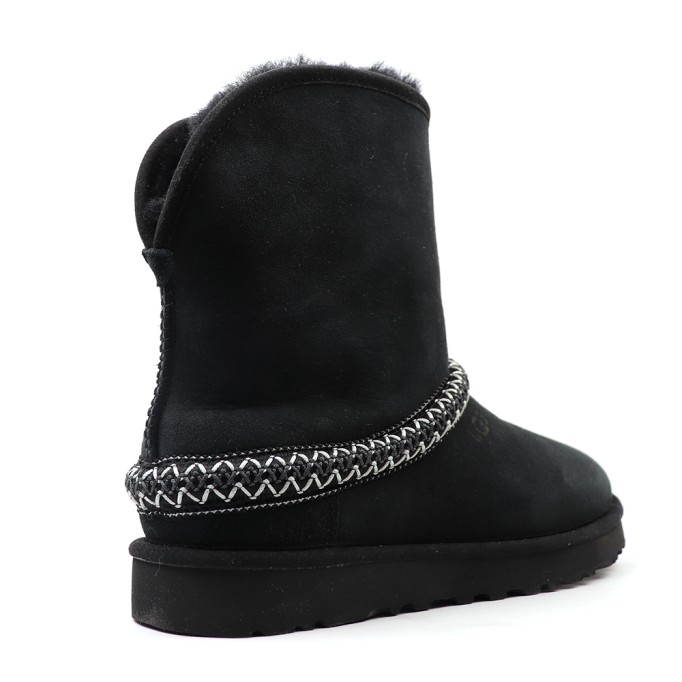 UGG Classic Short Cresent Black