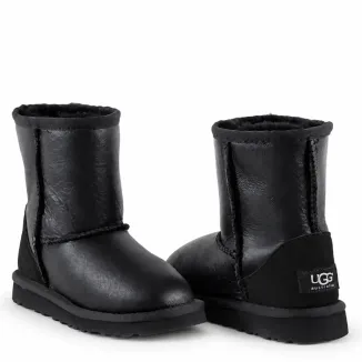 UGG Kids Classic Short Metallic Black