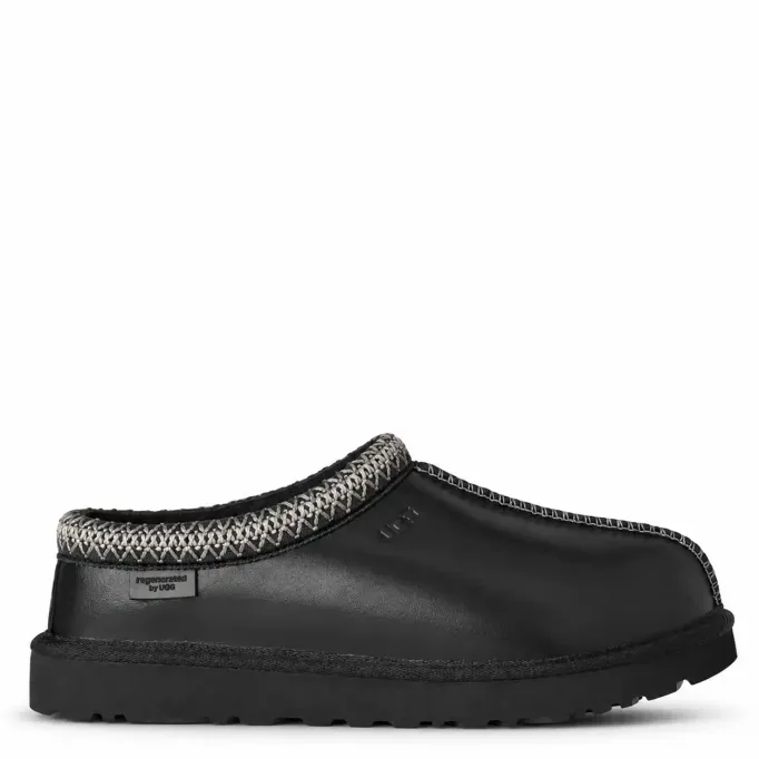 UGG Tasman Slippers Leather Regen Black