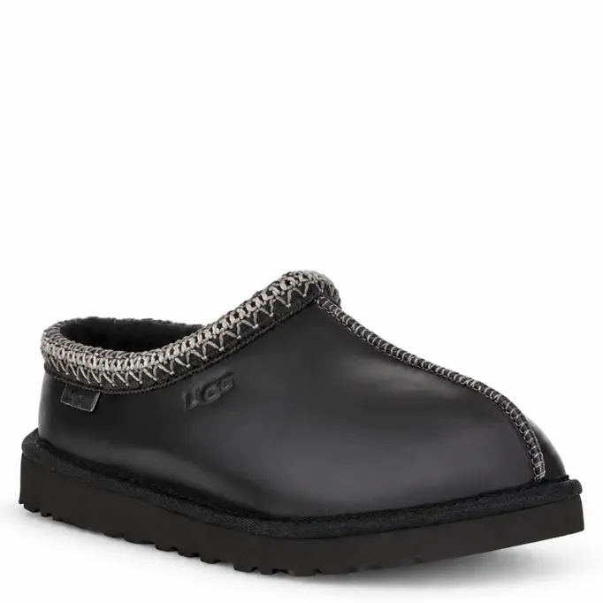 UGG Tasman Slippers Leather Regen Black