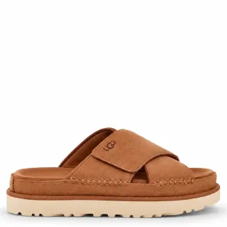 UGG Goldenstar Cross Slide - Chestnut