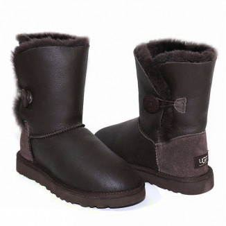 UGG Bailey Button Metallic Chocolate