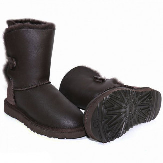 UGG Bailey Button Metallic Chocolate