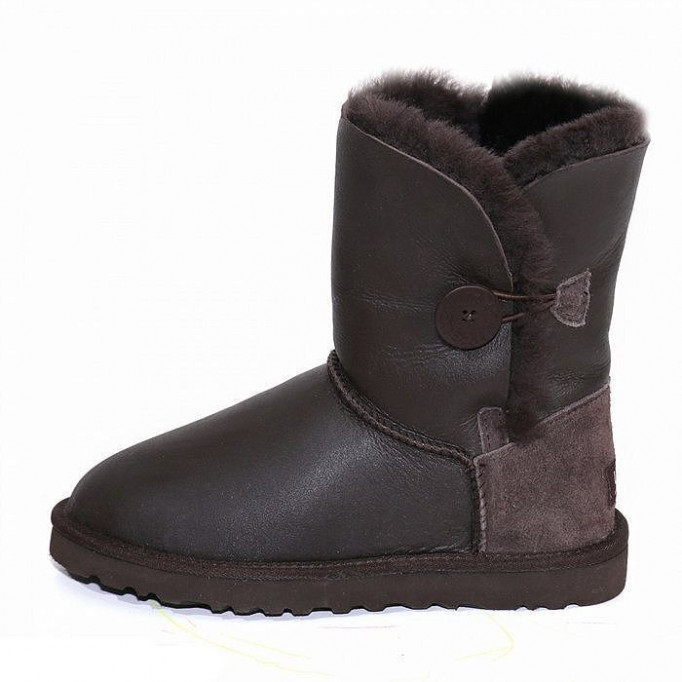 UGG Bailey Button Metallic Chocolate