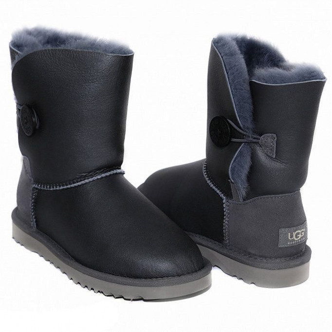 UGG Bailey Button Metallic Grey