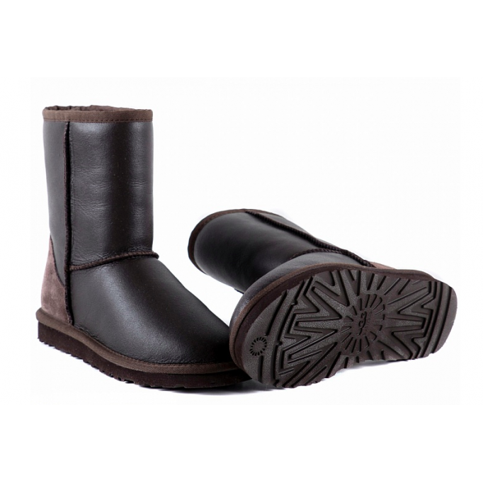 UGG Classic Short Metallic Chocolate