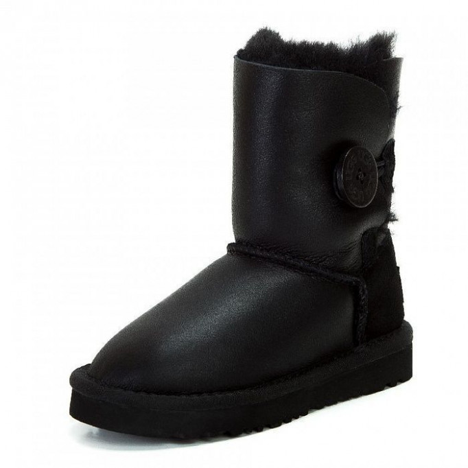 UGG Kids Bailey Button Metallic Black