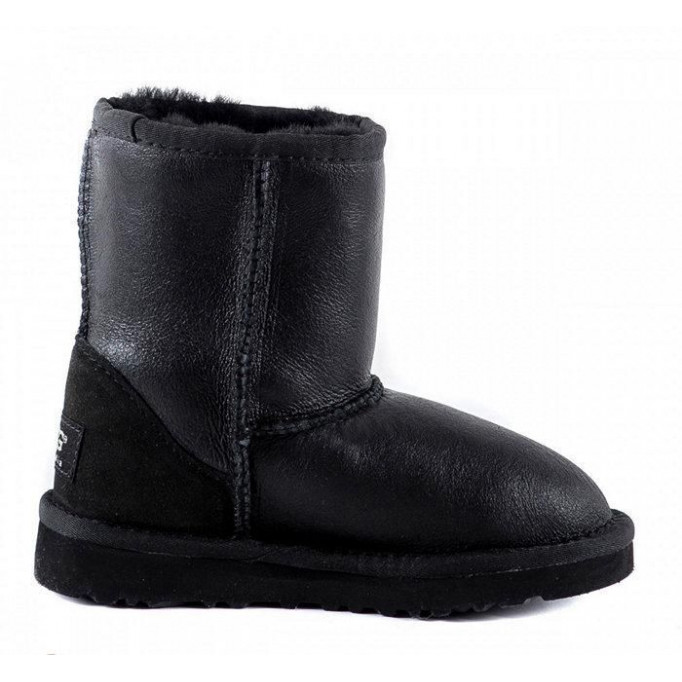 UGG Kids Classic Short Metallic Black