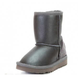 UGG Kids Classic Short Metallic Grey