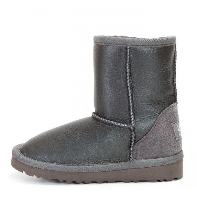 UGG Kids Classic Short Metallic Grey