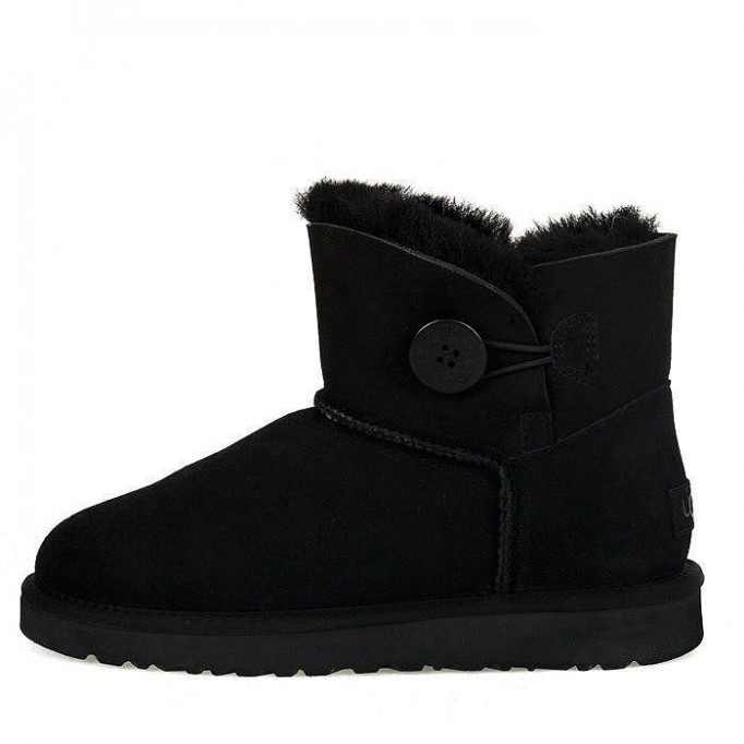 UGG Mini Bailey Button II Black