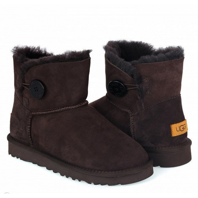 UGG Mini Bailey Button II Chocolate