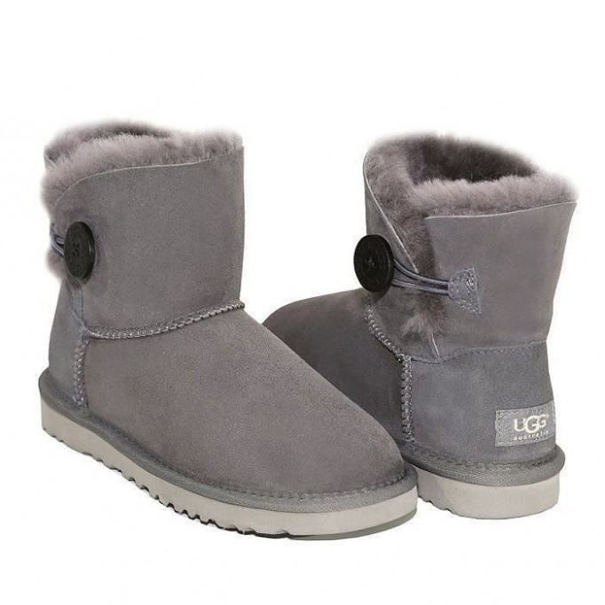 UGG Mini Bailey Button II Grey