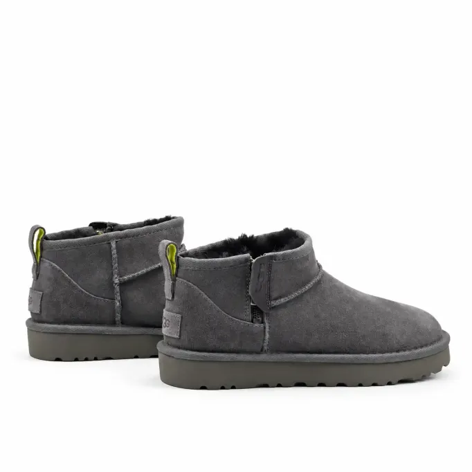 UGG Classic Ultra Mini Zip Boot Grey