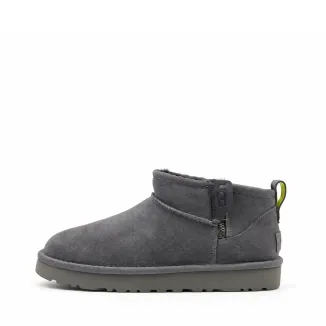 UGG Classic Ultra Mini Zip Boot Grey