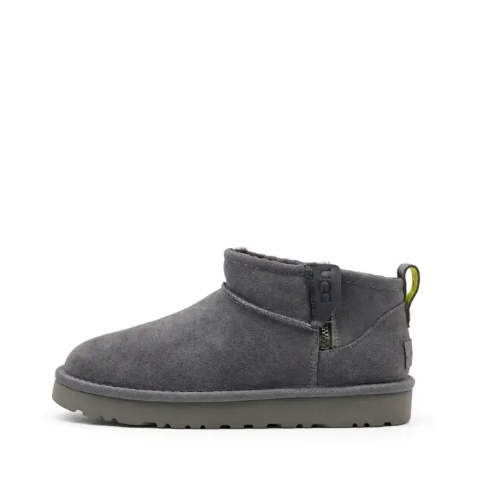 UGG Classic Ultra Mini Zip Boot Grey