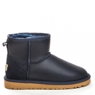 UGG Mens Classic Mini Metallic Navy